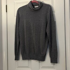 Women’s Silver Turtleneck Sweater